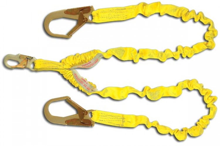 Shock Absorbing Lanyards - Dual Leg Elastic Tubular (100% Tie-Off) 424AS