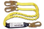 Shock Absorbing Lanyards - Dual Leg Elastic Pack-Style (100% Tie-Off) 440AS