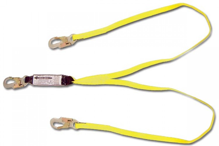 Shock Absorbing Lanyards - Dual Leg Web Pack-Style (100% Tie-Off) 440A