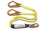 Shock Absorbing Lanyards - Dual Leg Elastic Pack-Style (100% Tie-Off) 442AS