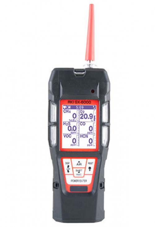 GX-6000 PID Gas Monitor, O2, CO, H2S, VOC and Super Toxic Sensors