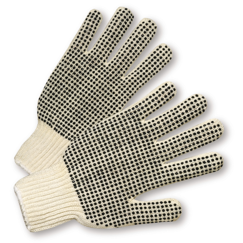 West Chester Protective Gear K708SKBS Dotted String Knit Gloves