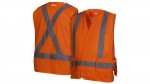 RCA2520SEM Self Extinguishing Orange Safety Vest