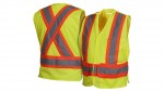 RCA2710SEM Self Extinguishing Lime Safety Vest