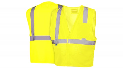 RVHL2510BRD Hi-Vis Lime Safety Vest