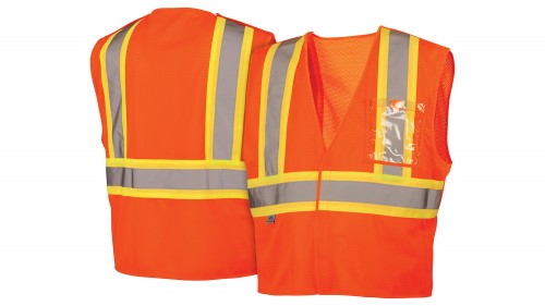 RVHL2720BR Hi-Vis Orange Safety Vest