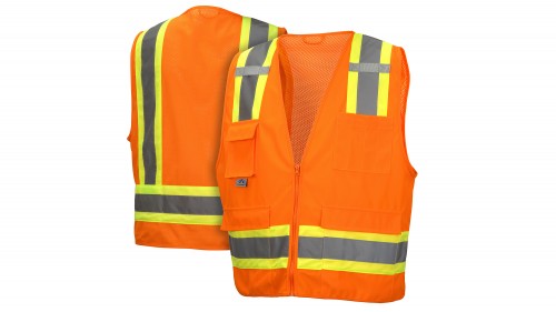 RVZ2420 Hi-Vis Orange Safety Vest