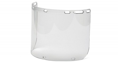 Cylinder Polycarbonate Face Shield with Slots for Chin Cup S1210CC