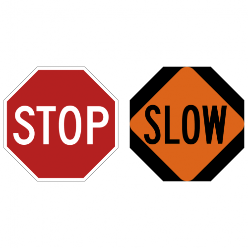 SafeZone Series Stop / Slow Paddle Traffic Control Accessories